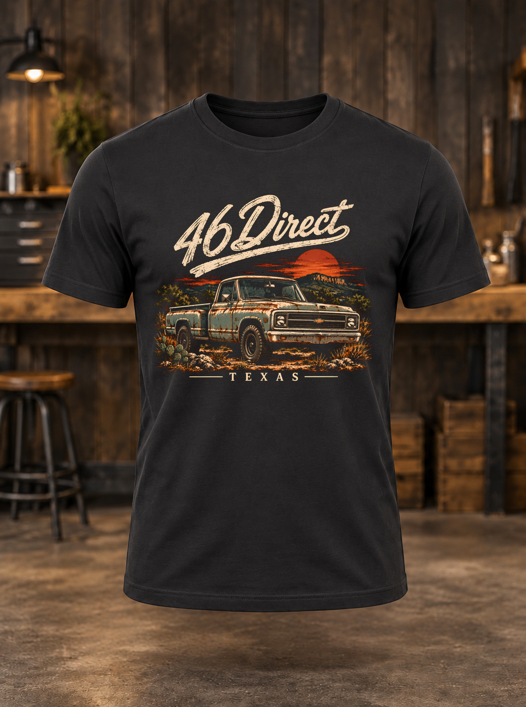 46 Truck T-shirt mockup