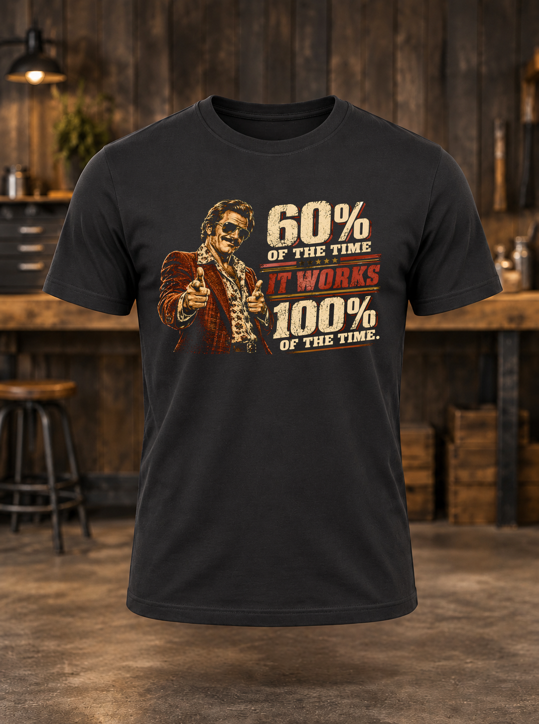 60% of the Time — t-shirt mockup