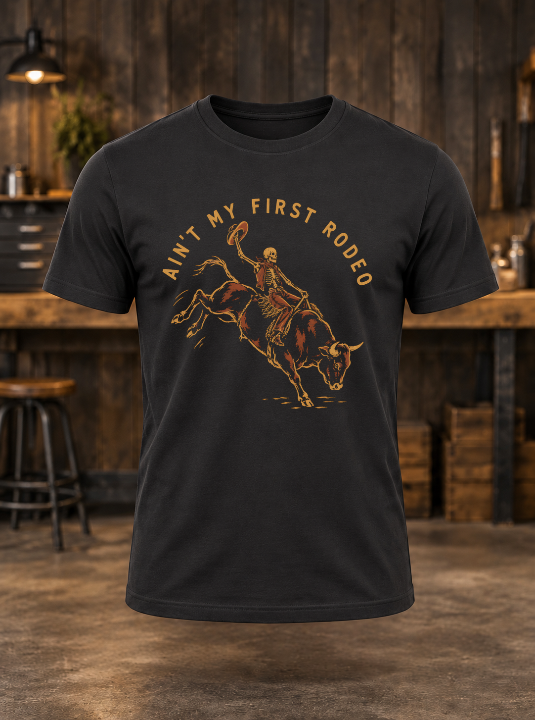 First Rodeo — t-shirt mockup