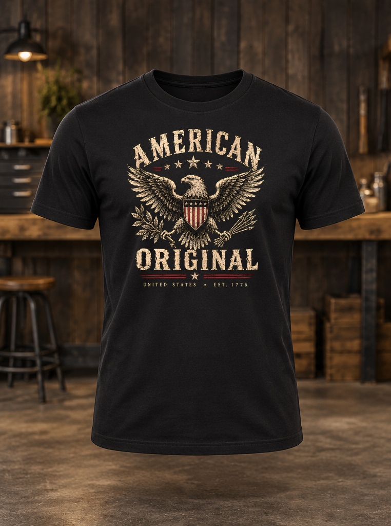 American Original — t-shirt mockup
