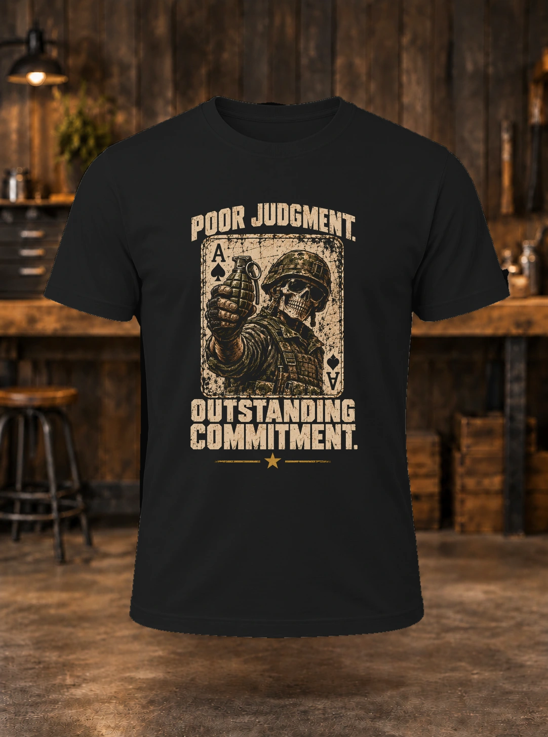 Poor Judgment T-shirt mockup