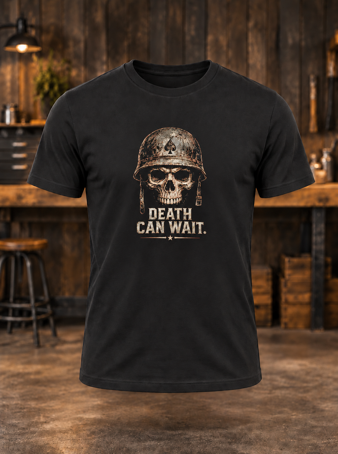 Death Can Wait — t-shirt mockup