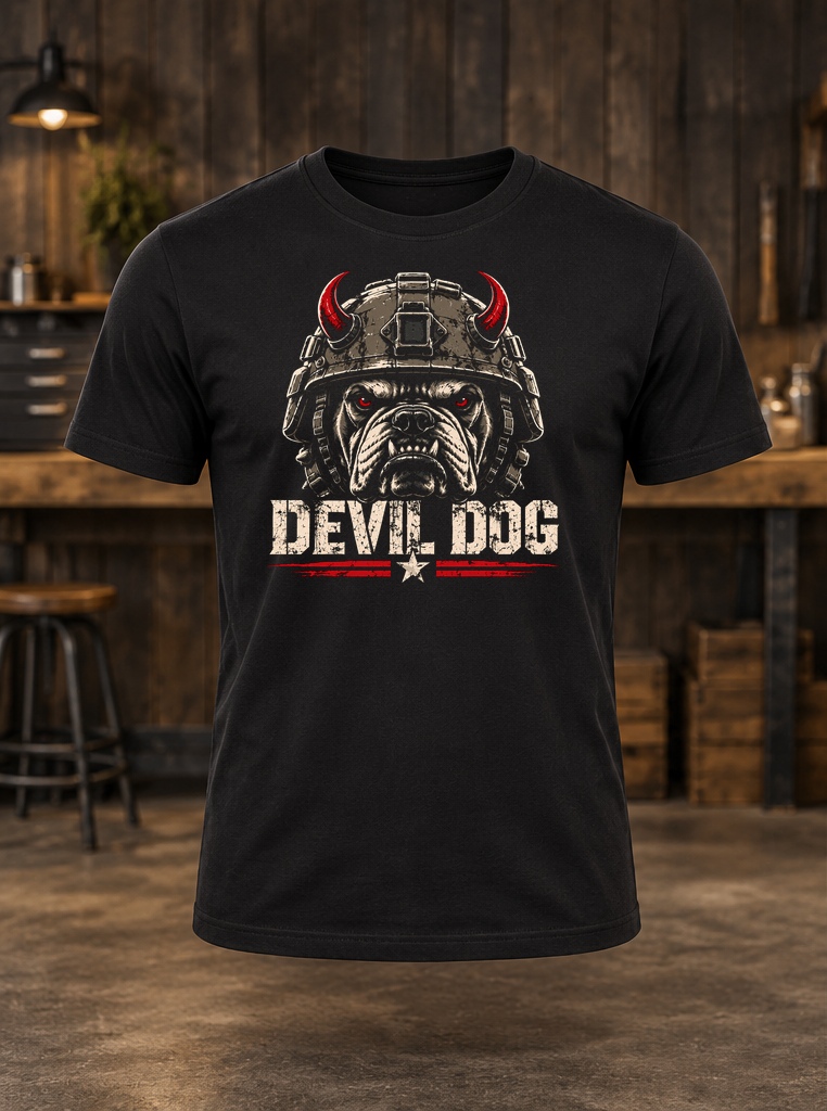 Devil Dog — t-shirt mockup