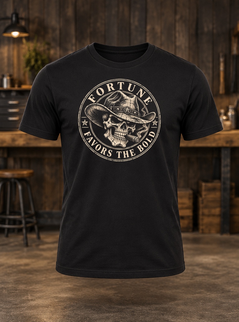 Fortune Favors the Bold — t-shirt mockup