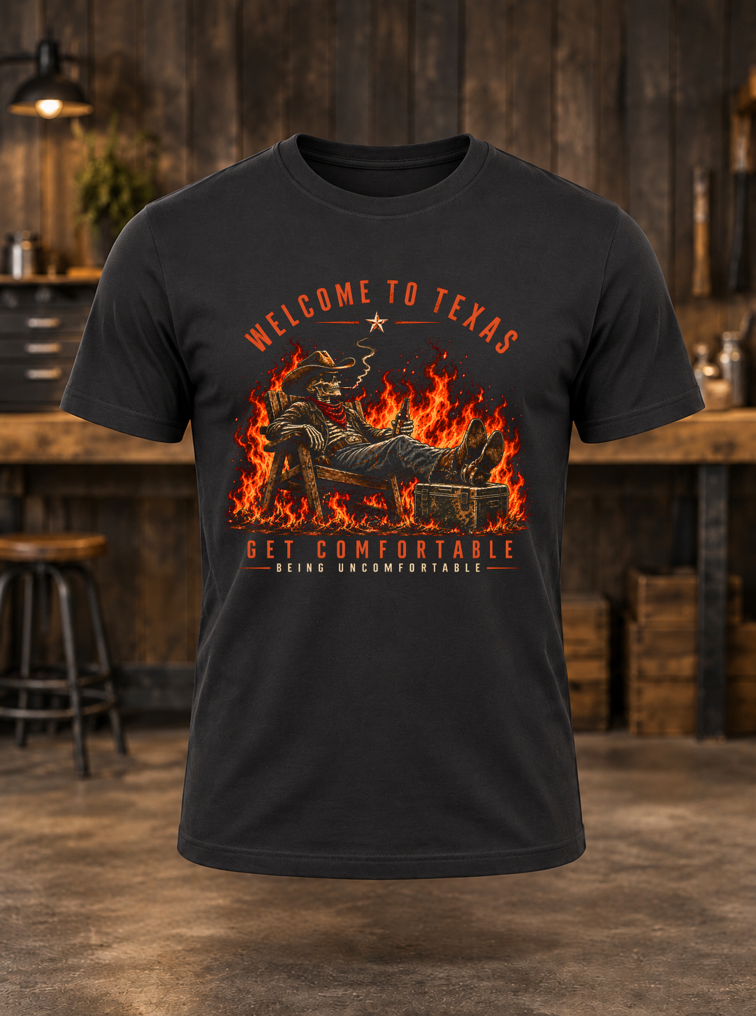 Get Comfortable — t-shirt mockup