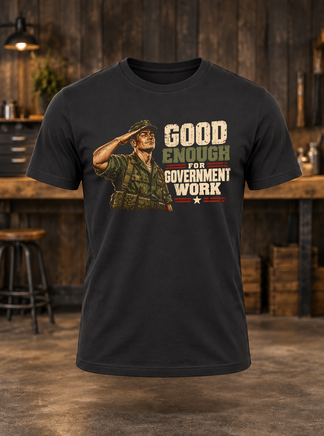 Government Work — t-shirt mockup