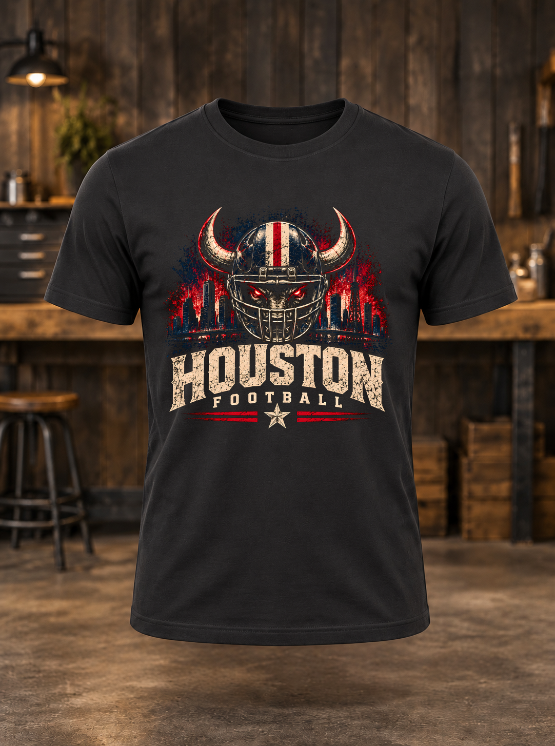 Houston Football — t-shirt mockup
