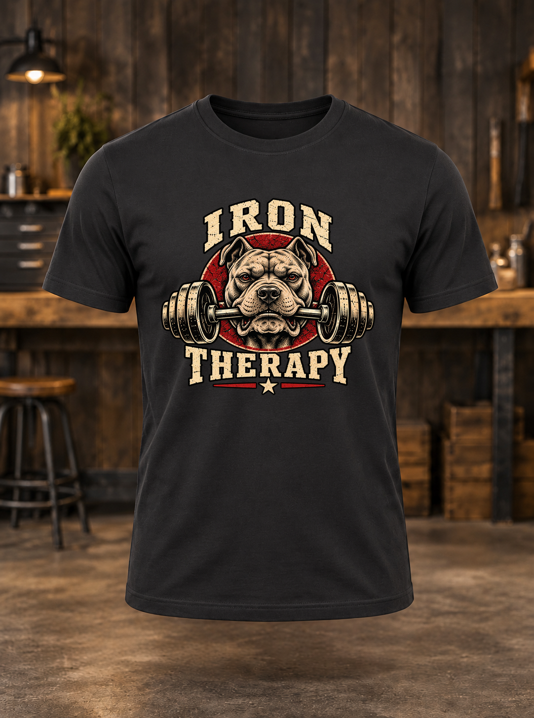 Iron Therapy — t-shirt mockup
