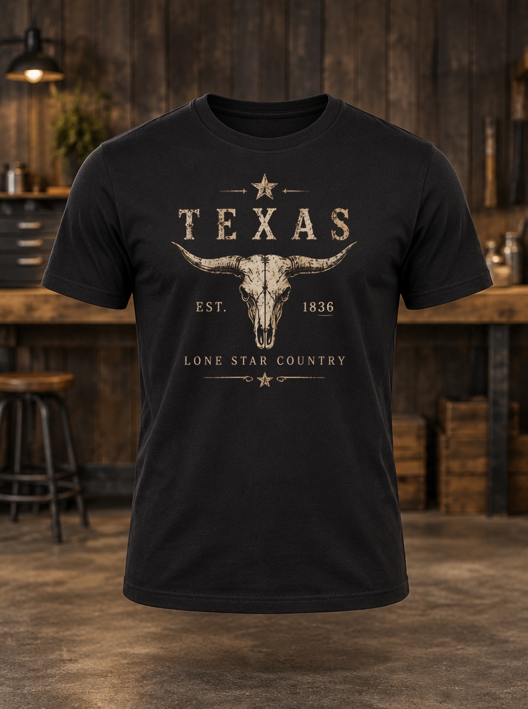 Lone Star Country — t-shirt mockup