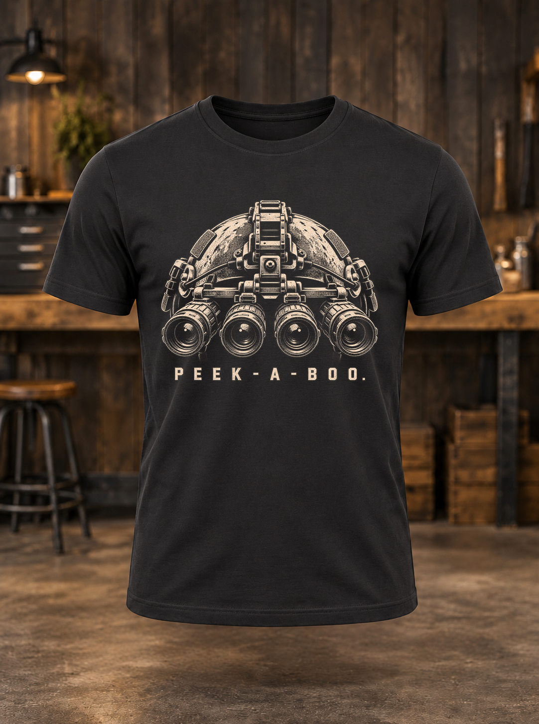 Peek-a-Boo — t-shirt mockup