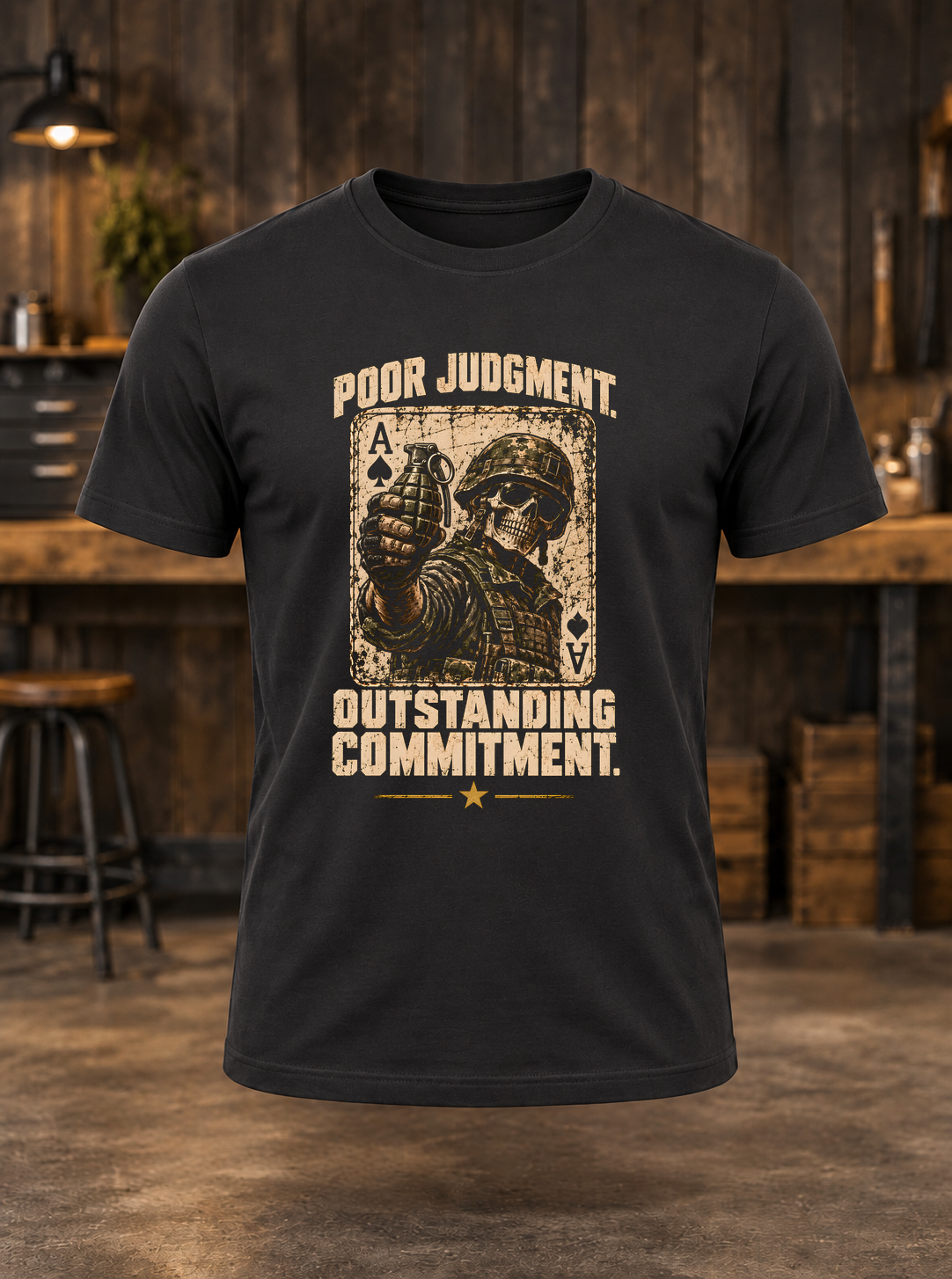Poor Judgment — t-shirt mockup